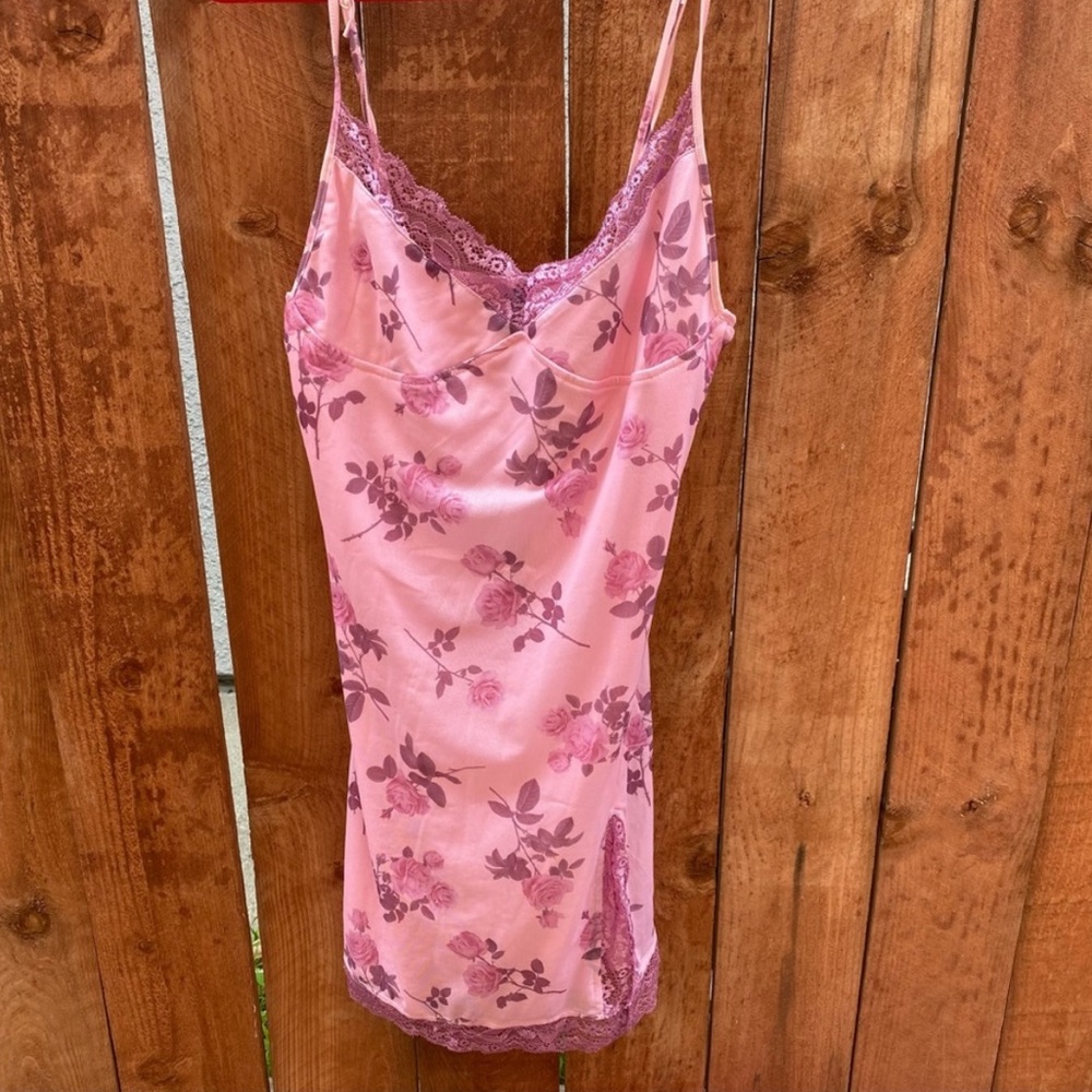 pink floral motel rocks dress